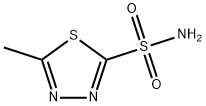 5-甲基-1,3,4-噻二唑-2-磺酰胺 结构式