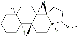 5β-プレグナ-11-エン 化学構造式