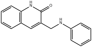 3-[(phenylamino)methyl]quinolin-2-ol, 667881-44-9, 结构式