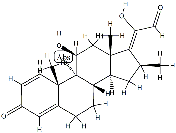 BETAMETHASONE-∆17,20 21-ALDEHYDE (MIXTURE OF ISOMERS) 化学構造式