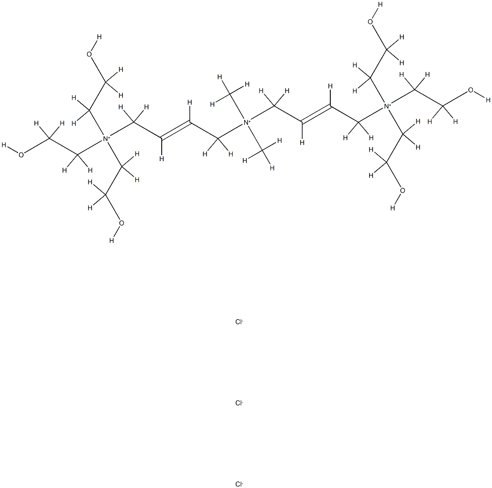 聚季铵盐-1, 68518-54-7, 结构式