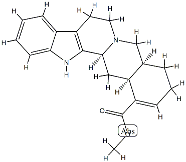 (20α)-16,17-Didehydroyohimban-16-carboxylic acid methyl ester Structure