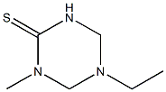 1,3,5-Triazine-2(1H)-thione,5-ethyltetrahydro-1-methyl-(9CI) 结构式