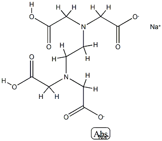disodium 2-[2-(carboxylatomethyl-(carboxymethyl)amino)ethyl-(carboxymethyl)amino]acetate 结构式
