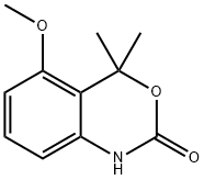 2H-3,1-Benzoxazin-2-one,1,4-dihydro-5-methoxy-4,4-dimethyl-(9CI) Structure