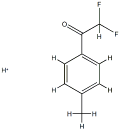Ethanone,  2,2-difluoro-1-(4-methylphenyl)-,  conjugate  acid  (9CI) Struktur