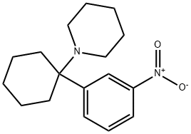 3-nitrophencyclidine Struktur