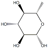 6-Deoxy-β-L-glucopyranose 结构式