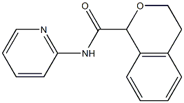 1H-2-Benzopyran-1-carboxamide,3,4-dihydro-N-2-pyridinyl-(9CI) Structure