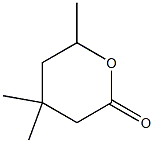 2H-Pyran-2-one, tetrahydro-4,4,6(or 4,6,6)-trimethyl- 结构式