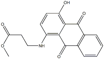 N-[(9,10-Dihydro-4-hydroxy-9,10-dioxoanthracen)-1-yl]-β-alanine methyl ester Struktur