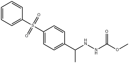 3-[α-Methyl-p-(phenylsulfonyl)benzyl]carbazic acid methyl ester 结构式