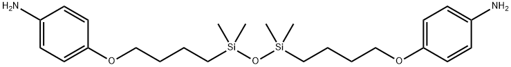 4,4'-[(1,1,3,3-Tetramethyl-1,3-propanedisiloxanediyl)bis(4,1-butanediyloxy)]bis(benzenamine) Structure