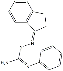 2-[(2,3-Dihydro-1H-inden)-1-ylidene]-N'-phenylhydrazinecarbimide amide Structure
