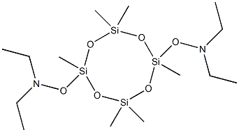 N,N'-[(2,4,4,6,8,8-hexamethylcyclotetrasiloxane-2,6-diyl) bis(oxy)] bis[N-ethyl-Ethanamine Structure