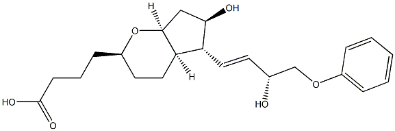 5,9-epoxy-16-phenoxy-prostaglandin F1 Structure