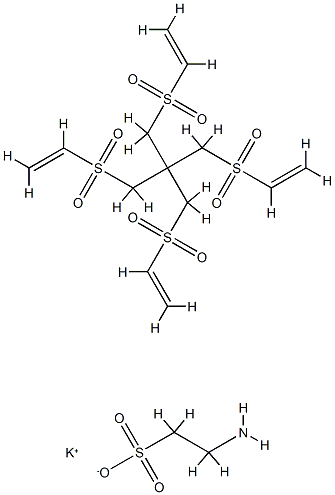 ethanesulfonic acid, 2-amino-, monopotassium salt, polymer with 1,3-bis(ethenyl Structure