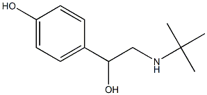α-[(tert-Butylamino)methyl]-p-hydroxybenzyl alcohol 结构式