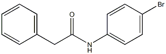 N-(4-ブロモフェニル)ベンゼンアセトアミド 化学構造式