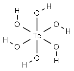 Orthotelluric acid Struktur