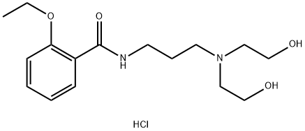 N-[3-[ビス(2-ヒドロキシエチル)アミノ]プロピル]-2-エトキシベンズアミド·塩酸塩 化学構造式