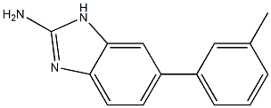 1H-Benzimidazol-2-amine,5-(3-methylphenyl)-(9CI) Structure