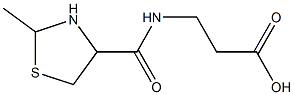 ba-Alanine, N-[(2-methyl-4-thiazolidinyl)carbonyl]- (9CI) 结构式