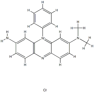 Phenazinium, 2-amino-8-(dimethylamino)-10-phenyl-, ar-methyl derivs., chlorides Structure