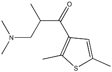1-Propanone,3-(dimethylamino)-1-(2,5-dimethyl-3-thienyl)-2-methyl-(8CI) Structure