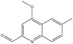 2-Quinolinecarboxaldehyde,4-methoxy-6-methyl-(9CI) Structure
