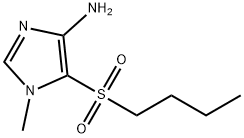 1H-Imidazol-4-amine,5-(butylsulfonyl)-1-methyl-(9CI) Structure