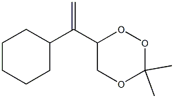 1,2,4-Trioxane,6-(1-cyclohexylethenyl)-3,3-dimethyl-(9CI) Structure