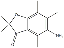 3(2H)-Benzofuranone,5-amino-2,2,4,6,7-pentamethyl-(9CI) Structure