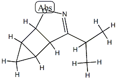 6-Oxa-7-azatricyclo[3.3.0.02,4]oct-7-ene,8-(1-methylethyl)-(9CI) Structure