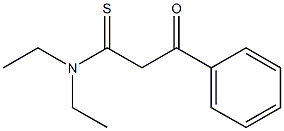 Benzenepropanethioamide,  N,N-diethyl--bta--oxo- 结构式