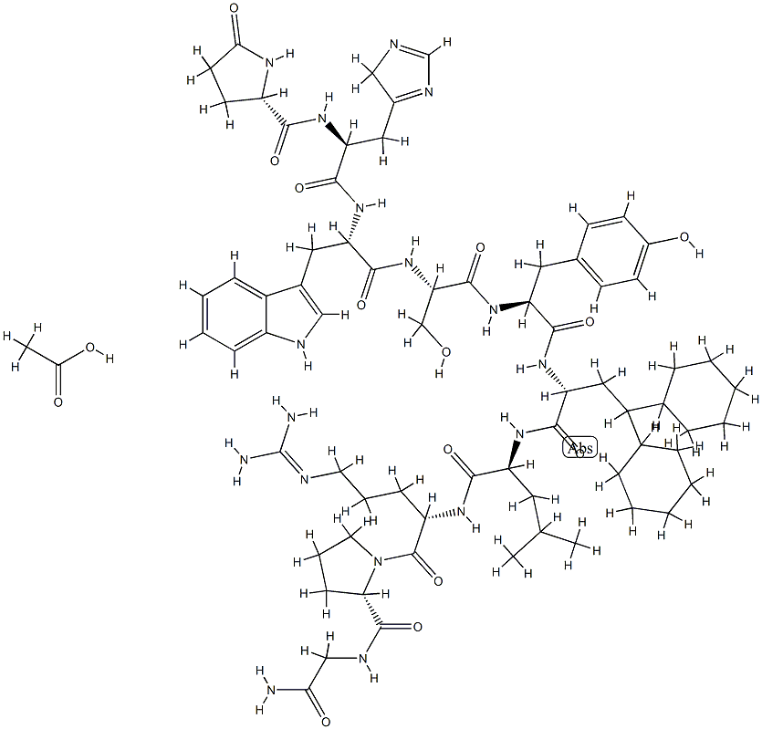 D-(Dca(sup 6))LHRH acetate Struktur