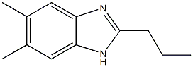 1H-Benzimidazole,5,6-dimethyl-2-propyl-(9CI) Struktur
