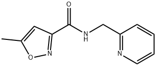 5-甲基-N-(吡啶-2-基甲基)异恶唑-3-甲酰胺, 830343-83-4, 结构式