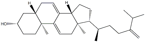 24-methylcholesta-7,9(11),24(28)-trien-3-ol Structure
