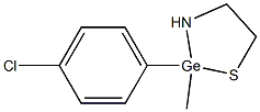 2-azanidylethanethiolate, (4-chlorophenyl)-methyl-germanium 结构式