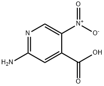 2-氨基-5-硝基异烟酸 结构式