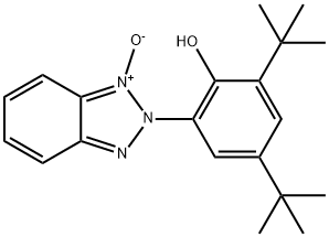 2-(2'-羟基-3',5'-二叔丁基苯基)苯并三唑 N-氧化物 结构式