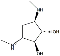 1,2-Cyclopentanediol,3,5-bis(methylamino)-,(1-alpha-,2-bta-,3-alpha-,5-bta-)-(9CI) 结构式