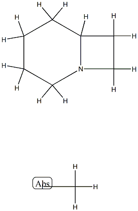 Methane, iodo-, compd. with 1-azabicyclo(4.2.0)octane homopolymer Structure