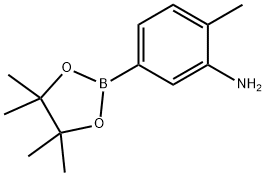 2-Methyl-5-(4,4,5,5-tetraMethyl-1,3,2-dioxaborolan-2-yl)aniline Structure