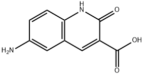3-喹啉甲酸 6-氨基-1,2-二氢-2-氧代- 结构式