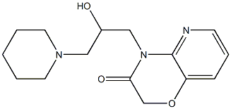 10-[2-hydroxy-3-(1-piperidyl)propyl]-7-oxa-2,10-diazabicyclo[4.4.0]dec a-2,4,11-trien-9-one Structure