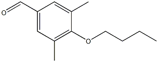 4-丁氧基-3,5-二甲基苯甲醛 结构式