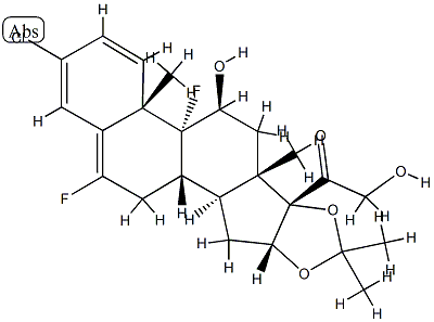 3-chlorofluocinolone acetonide Structure