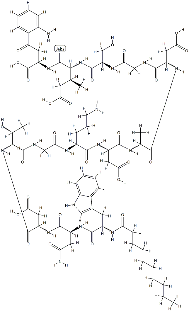 达托霉素杂质3, 883991-21-7, 结构式